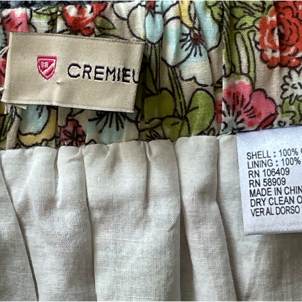 #151, Cremieux lined floral mini skirt, size 12 - Picture 3 of 3
